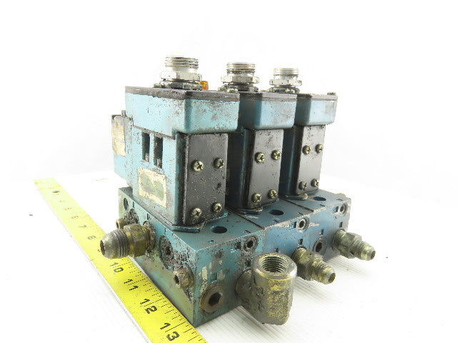 Mac MV-A1C-A-111-PM-DA9 Pneumatic Manifold 3 Valve Assembly 120V