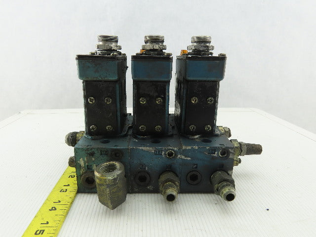 Mac MV-A1C-A-111-PM-DA9 Pneumatic Manifold 3 Valve Assembly 120V