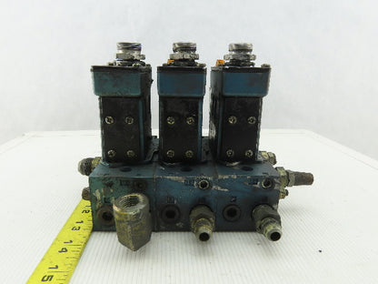 Mac MV-A1C-A-111-PM-DA9 Pneumatic Manifold 3 Valve Assembly 120V