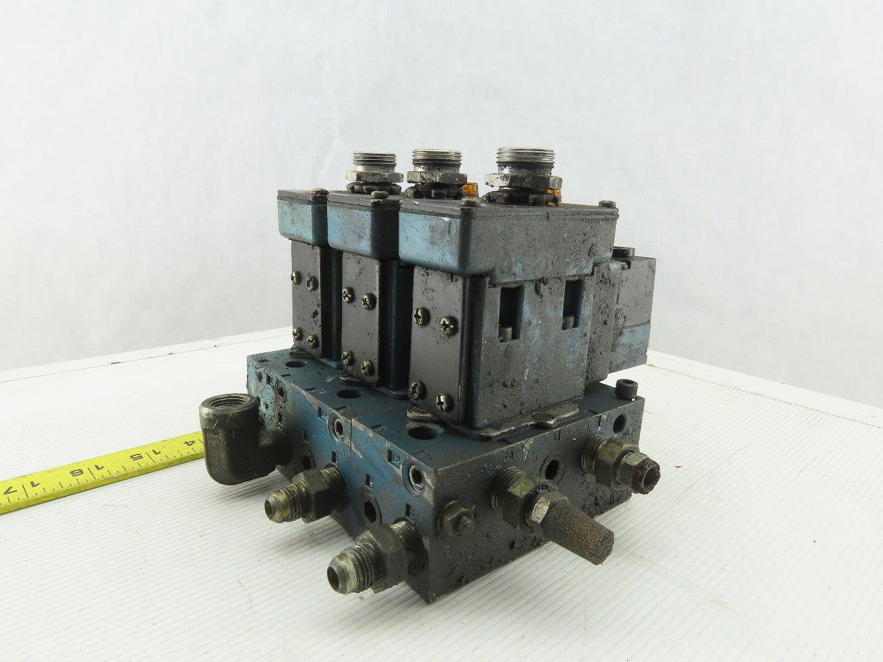 Mac MV-A1C-A-111-PM-DA9 Pneumatic Manifold 3 Valve Assembly 120V