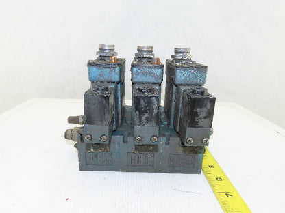 Mac MV-A1C-A-111-PM-DA9 Pneumatic Manifold 3 Valve Assembly 120V