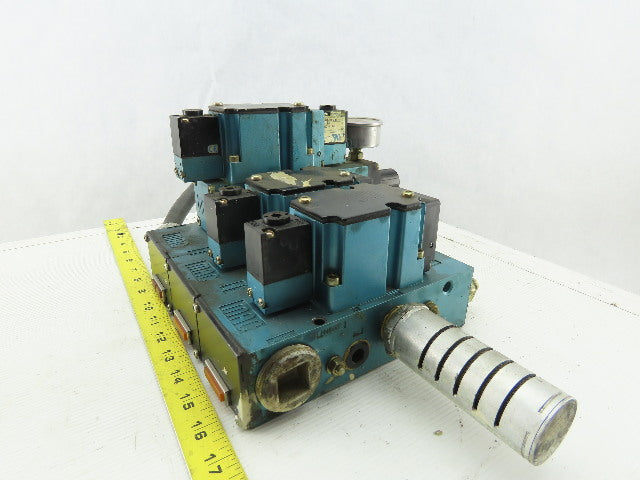 Mac 6311D-211PM-111DA Pneumatic Manifold 3 Valve Assembly 120V