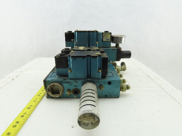 Mac 6311D-211PM-111DA Pneumatic Manifold 3 Valve Assembly 120V