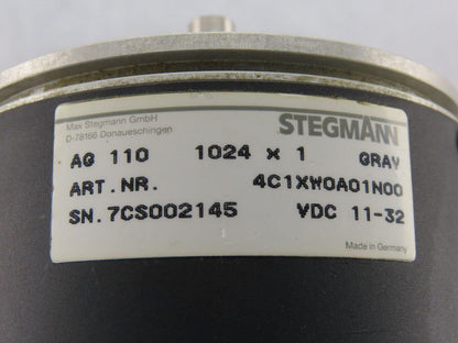 Stegmann 4C1XW0A01N00 Rotary Encoder 1024x1 Gray 11-32VDC