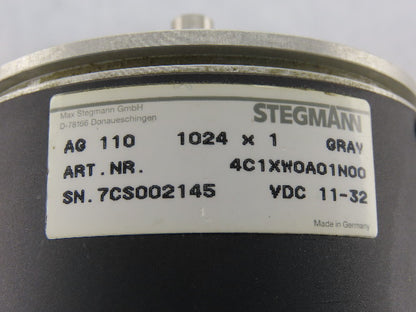 Stegmann 4C1XW0A01N00 Rotary Encoder 1024x1 Gray 11-32VDC