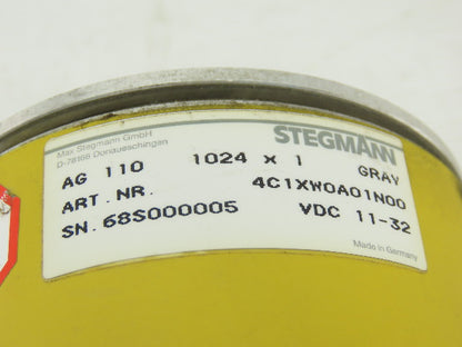 Stegmann 4C1XW0A01N00 Rotary Encoder 1024x1 Gray 11-32VDC