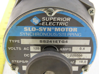 Superior Electric SS241ETG4 Synchronous Stepping Motor 120V