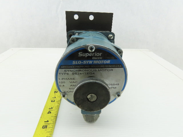 Superior Electric SS241ETG4 Synchronous Stepping Motor 120V 50/60Hz 8:1 Ratio