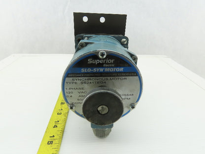 Superior Electric SS241ETG4 Synchronous Stepping Motor 120V 50/60Hz 8:1 Ratio