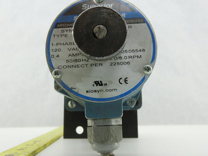 Superior Electric SS241ETG4 Synchronous Stepping Motor 120V 50/60Hz 8:1 Ratio