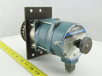Superior Electric SS241ETG4 Synchronous Stepping Motor 120V 50/60Hz 8:1 Ratio