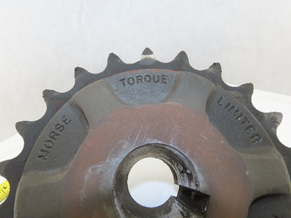 Morse 700-A Torque Limiter #100 Roller Chain Sprocket 22T 1.25" Pitch 2" Bore