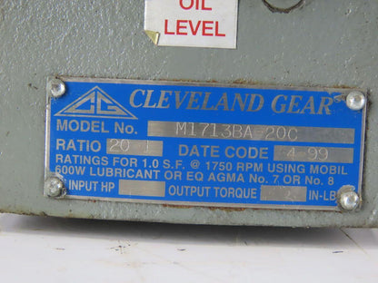 Reliance Electric T56S2003A 90V DC Gear Motor 20:1 Reducer 88rpm 1/3Hp 56C