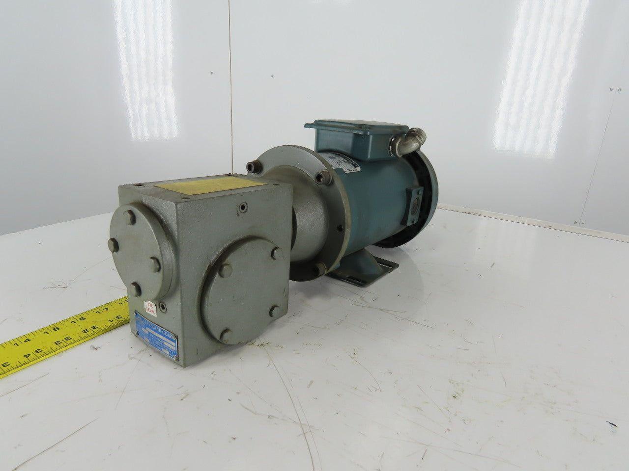 Reliance Electric T56S2003A 90V DC Gear Motor 20:1 Reducer 88rpm 1/3Hp 56C