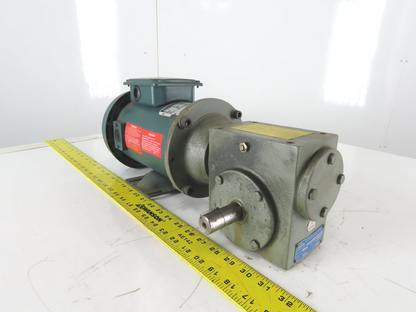 Reliance Electric T56S2003A 90V DC Gear Motor 20:1 Reducer 88rpm 1/3Hp 56C