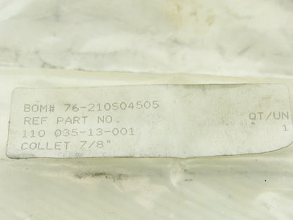 110 035-13-001 Collet 7/8"