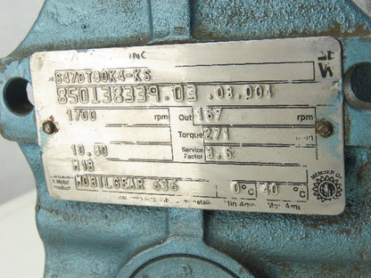 SEW-EURODRIVE S47DT80K4-KS Right Angle 10.80:1 Ratio Gear Box Speed Reducer