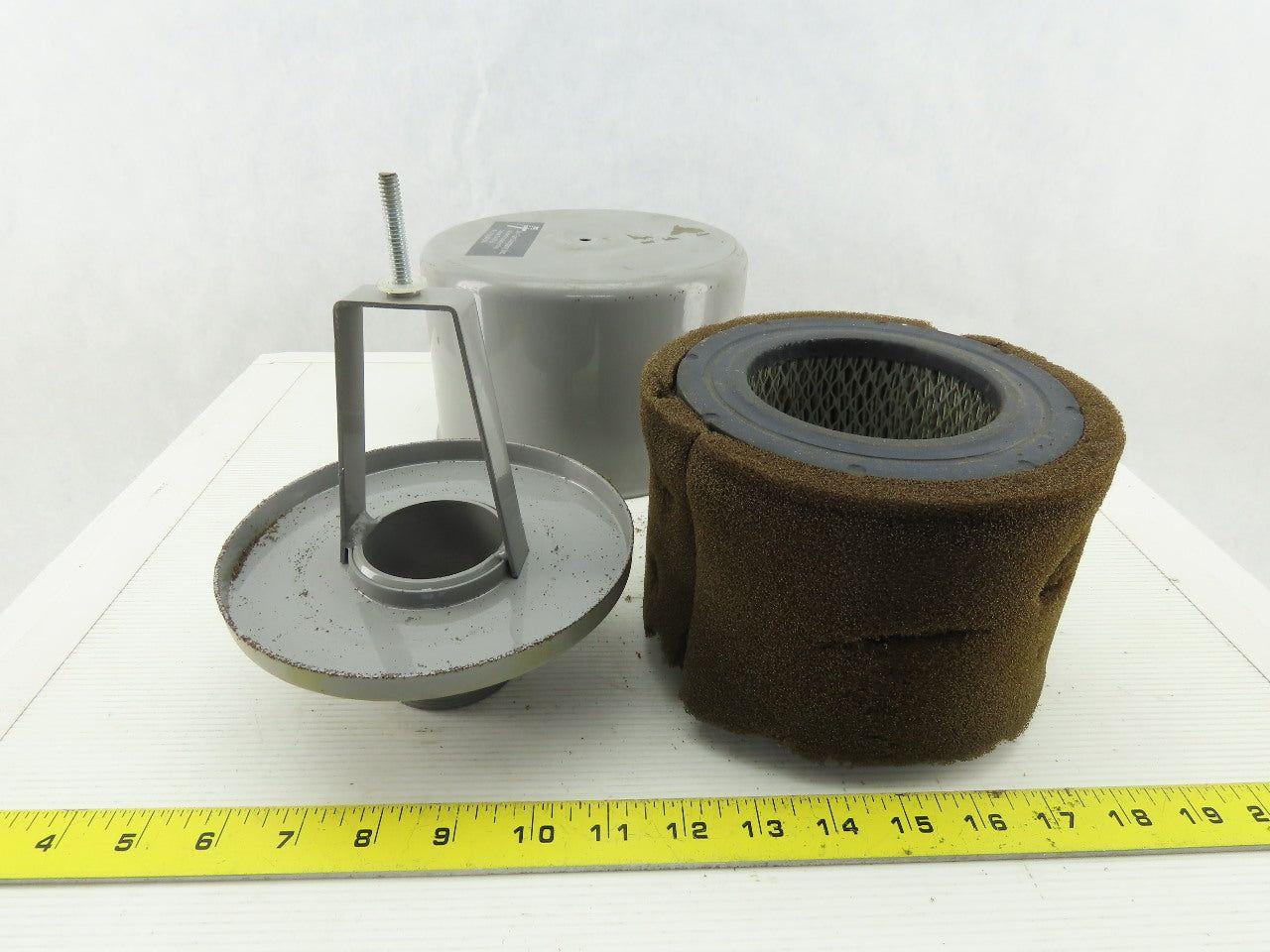 Air-Tran Intake Filter Silencer 2"NPT 7-3/4"" OD