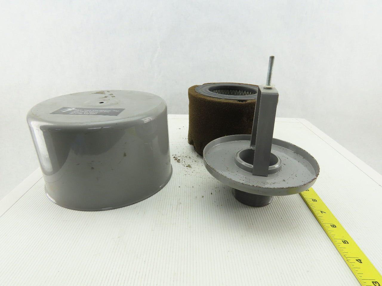 Air-Tran Intake Filter Silencer 2"NPT 7-3/4"" OD