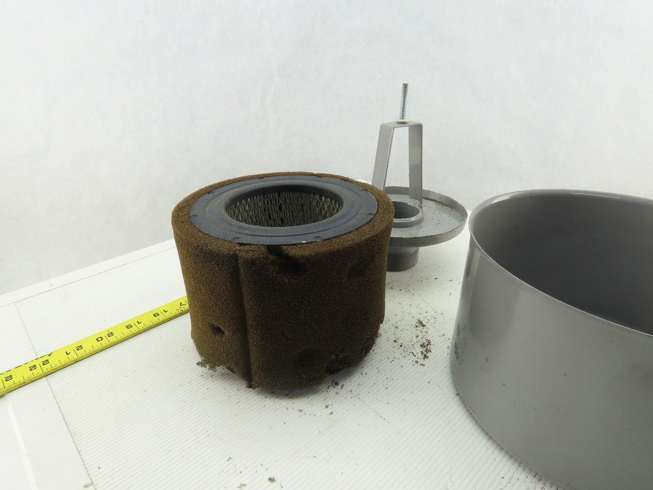 Air-Tran Intake Filter Silencer 2"NPT 7-3/4"" OD