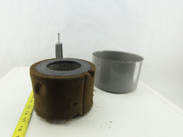 Air-Tran Intake Filter Silencer 2"NPT 7-3/4"" OD