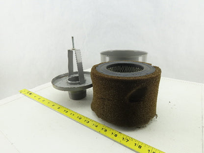 Air-Tran Intake Filter Silencer 2"NPT 7-3/4"" OD