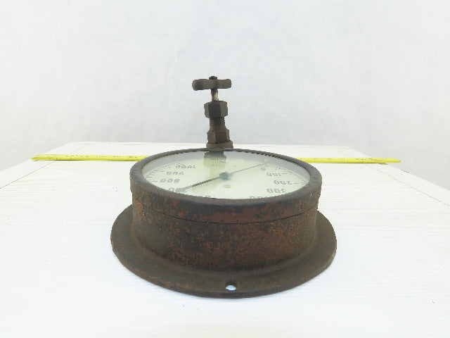 Ashcroft AMP 8331 Vintage Antique 5-1/2" Pressure Gauge 0-100PSI