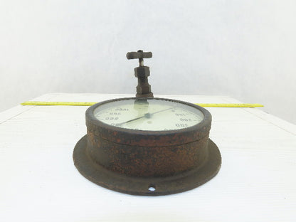 Ashcroft AMP 8331 Vintage Antique 5-1/2" Pressure Gauge 0-100PSI