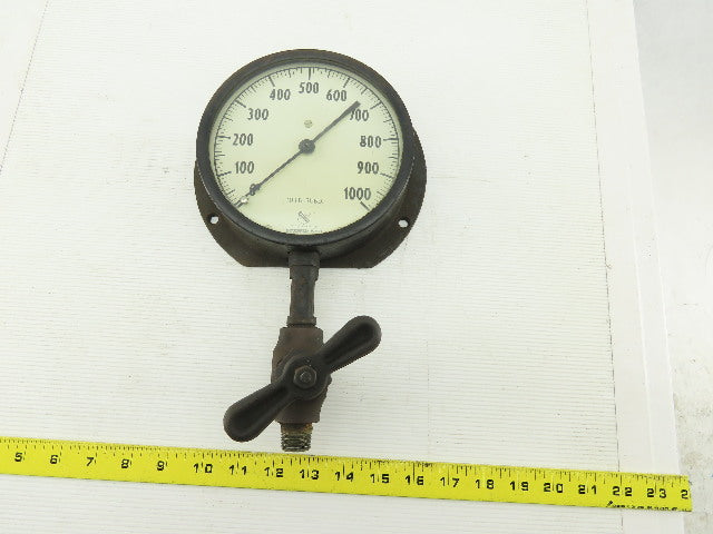 Ashcroft AMP 8331 Vintage Antique 5-1/2" Pressure Gauge 0-100PSI