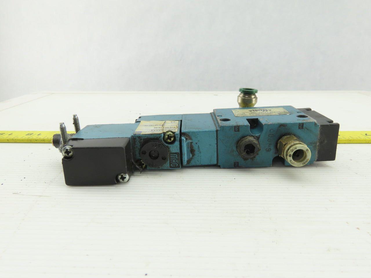 MAC 811C-PM-111A-152 Pneumatic Air Solenoid Valve W/PME-11AAAA 120V Coil