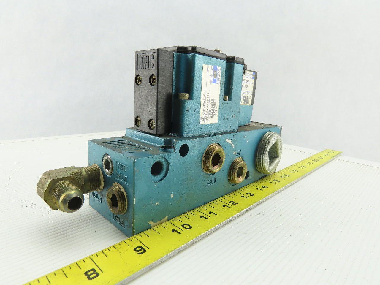 MAC 6211C-518-PM-111DA Pneumatic Air Solenoid Valve W/PME-111DABE 120V Coil
