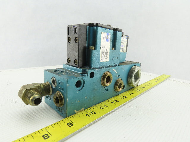 MAC 6211C-518-PM-111DA Pneumatic Air Solenoid Valve W/PME-111DABE 120V Coil