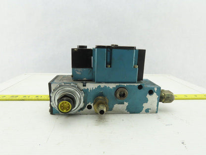MAC 6211C-518-PM-111DA Pneumatic Air Solenoid Valve W/PME-111DABE 120V Coil