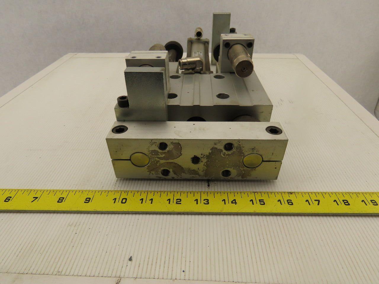 PHD SEC25x6-BS-BT-G Linear Slide & Cylinder Assembly 6" Stroke W/2 Dampers