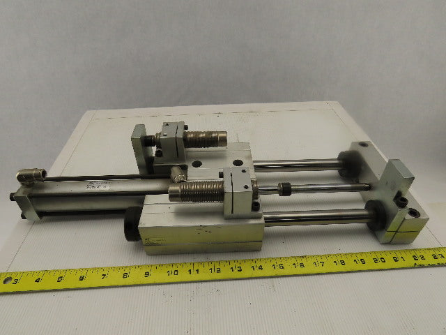 PHD SEC25x6-BS-BT-G Linear Slide & Cylinder Assembly 6" Stroke W/2 Dampers