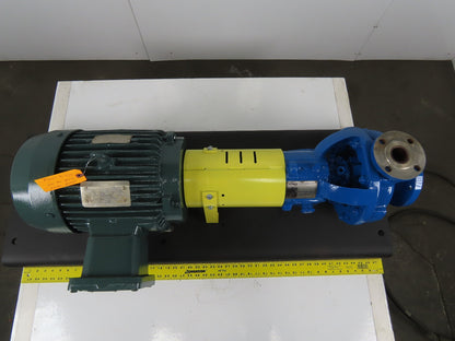 Flow Serve PE1YA5.25 10Hp 3"x1-1/2" Stainless Centrifugal Pump Package 230/460V
