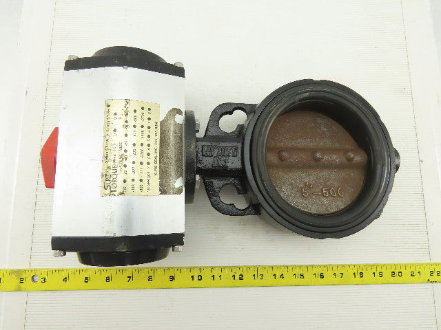 Sure Torque Series ST-DA Model I-103 Pneumatic Actuator W/5" Butterfly Valve
