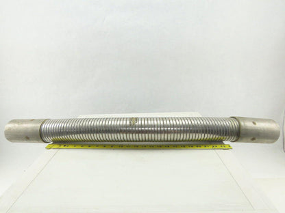 Hose Master 3-1/2" OD x 37-3/4" Stripwound Stainless Steel Flexible Hose