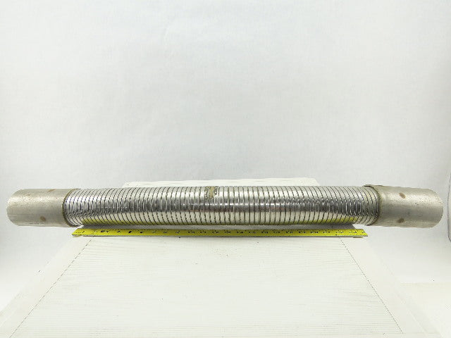 Hose Master 3-1/2" OD x 37-3/4" Stripwound Stainless Steel Flexible Hose