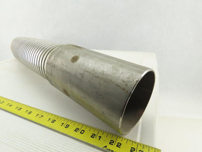 Hose Master 3-1/2" OD x 37-3/4" Stripwound Stainless Steel Flexible Hose