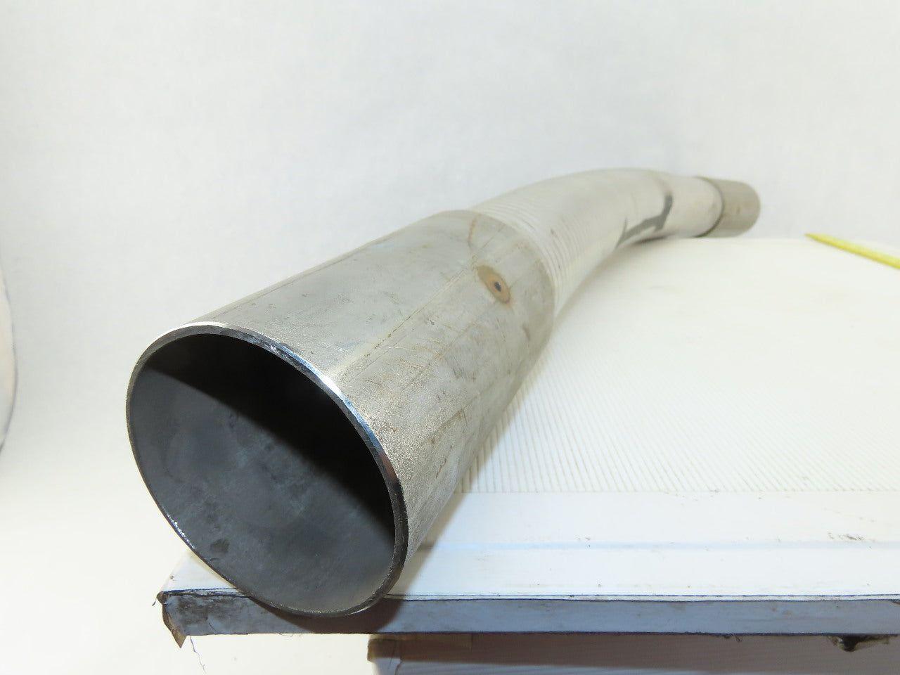 Hose Master 3-1/2" OD x 37-3/4" Stripwound Stainless Steel Flexible Hose