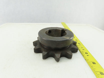 Martin 100B12 12 Tooth Single Roller Chain Sprocket 2-7/16" Keyed Bore