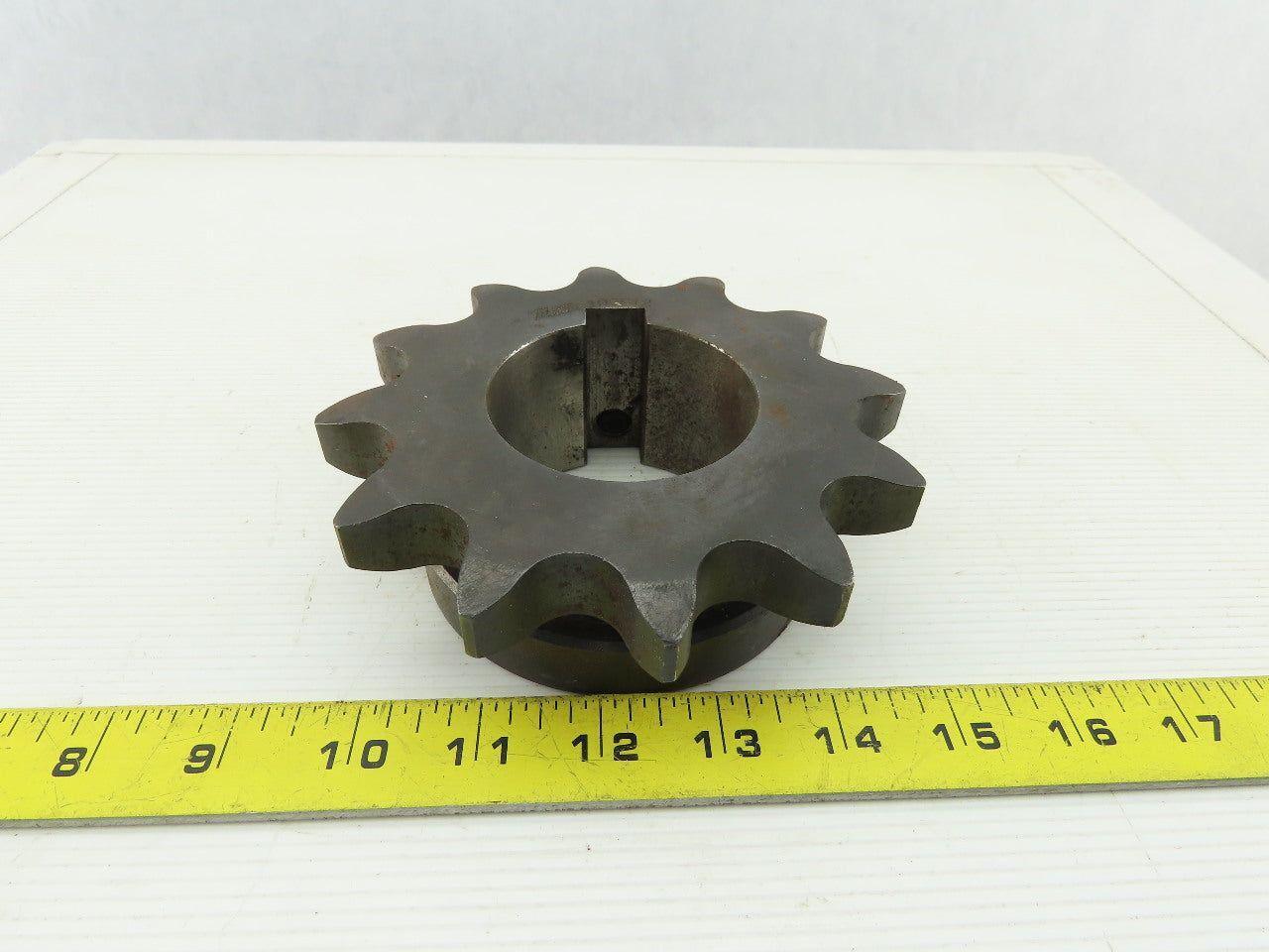 Martin 100B12 12 Tooth Single Roller Chain Sprocket 2-7/16" Keyed Bore