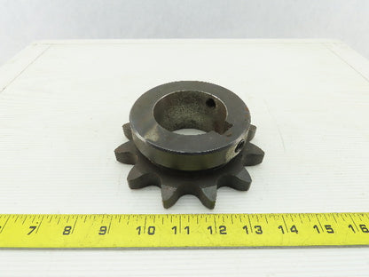 Martin 100B12 12 Tooth Single Roller Chain Sprocket 2-7/16" Keyed Bore