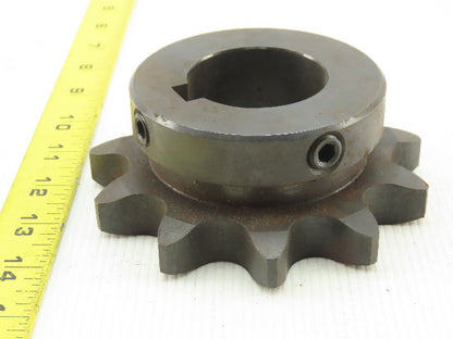 Martin 100BS11 11 Tooth Single Roller Chain Sprocket 1-15/16" Keyed Bore