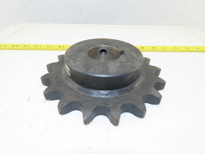 Martin 100BS17 17 Tooth Single Roller Chain Sprocket 1-15/16" Keyed Bore