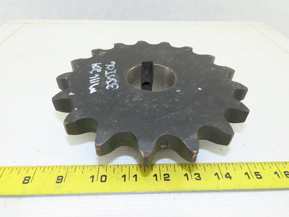 Martin 100BS17 17 Tooth Single Roller Chain Sprocket 1-15/16" Keyed Bore