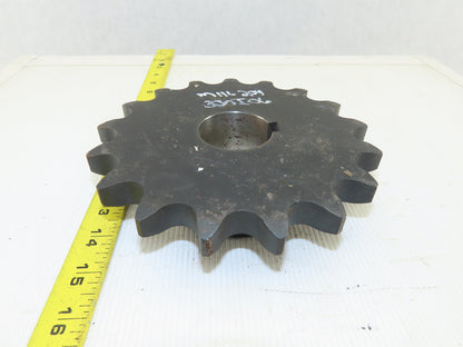 Martin 100BS17 17 Tooth Single Roller Chain Sprocket 1-15/16" Keyed Bore
