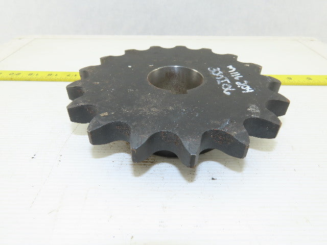 Martin 100BS17 17 Tooth Single Roller Chain Sprocket 1-15/16" Keyed Bore