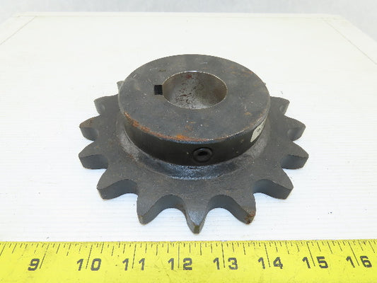 Martin 100BS17 17 Tooth Single Roller Chain Sprocket 1-15/16" Keyed Bore